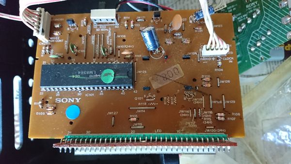 Main circuit board top view